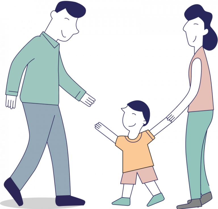 divorced parents clip art