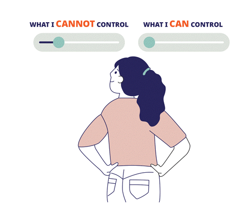 Adult daughter choosing what she can control